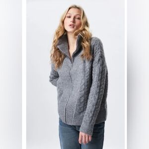 Beautiful Chunky Zip-Up Sweater